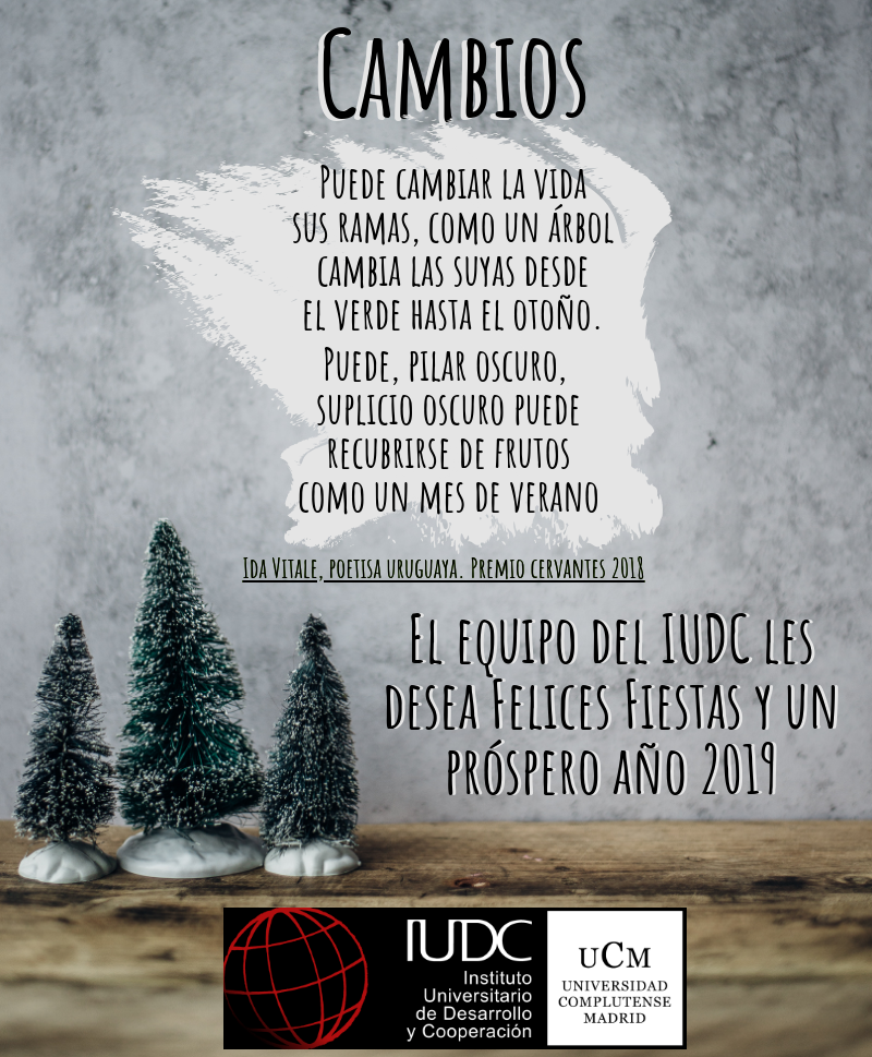 El equipo del IUDC les desea felices fiestas